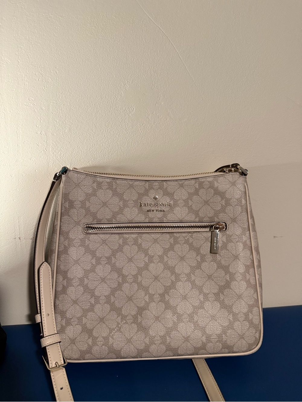 kate spade swingback Pink Floral-Pattern Crossbody Bag with matching wristlet